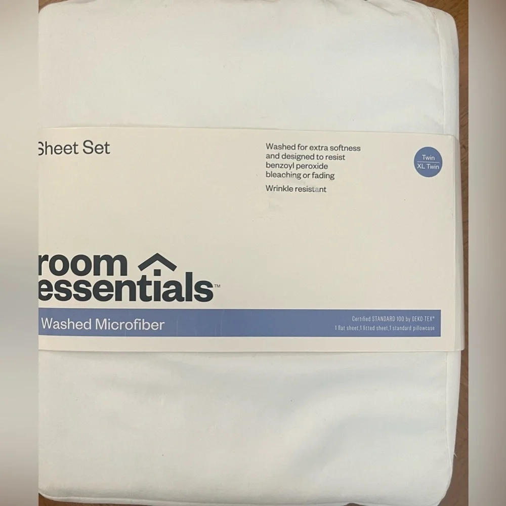 NWT 3 piece sheet set room essentials 3 colors listing for one set twin